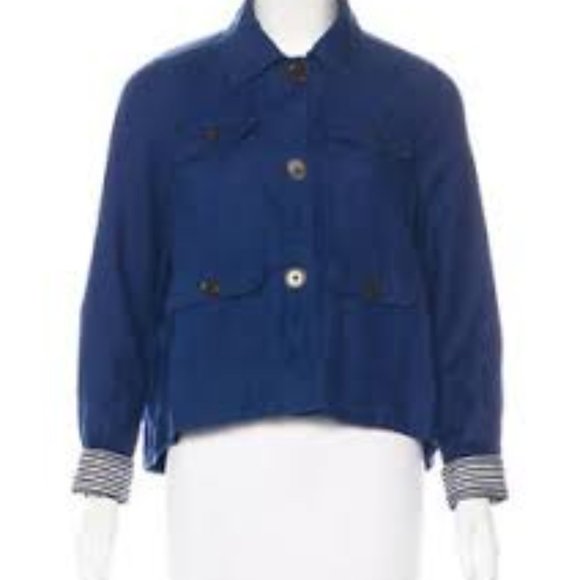 Kate Spade Blue broome street Lightweight jacket blazer - Picture 8 of 10